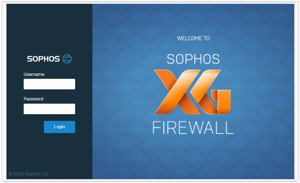 Sophos XG Firewall Kurulumu
